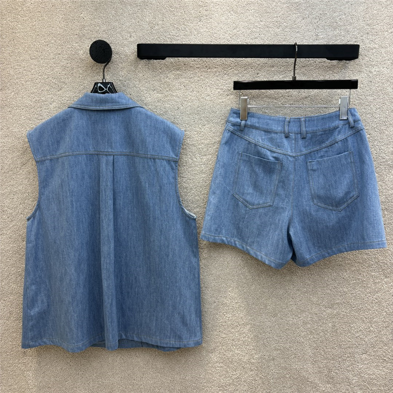 H**me5 enzyme washed denim suit replica designer clothes
