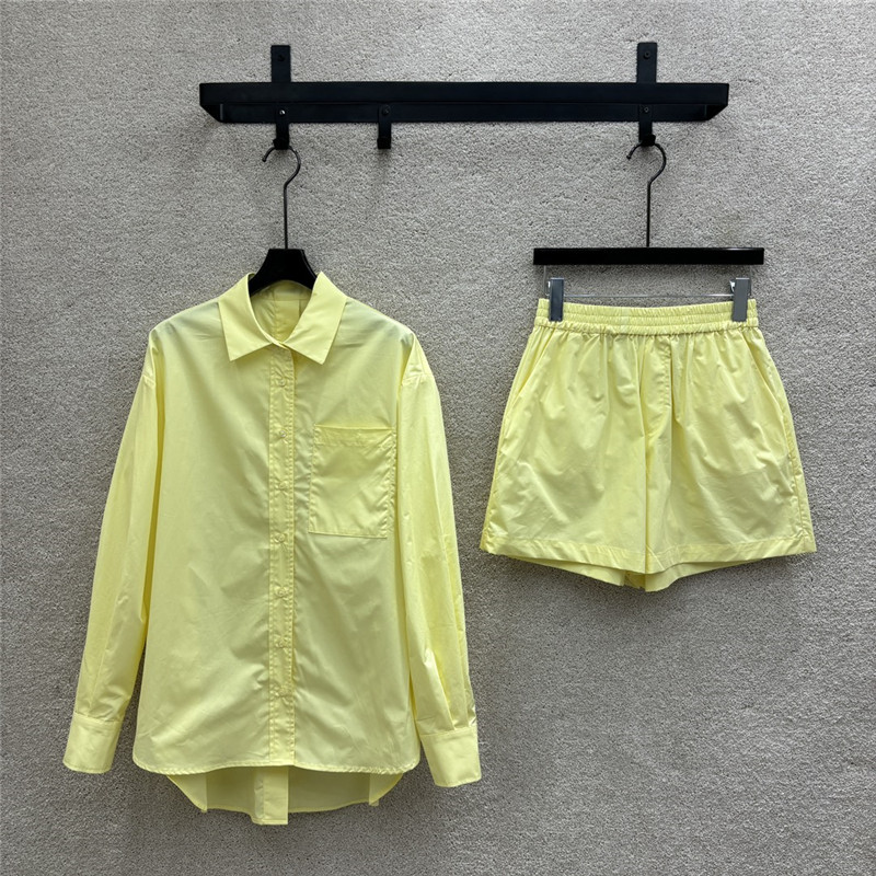 F**di long-sleeved shirt + high-waist casual pants replica clothes