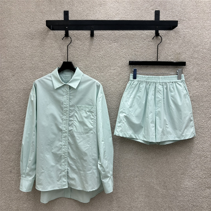 F**di long-sleeved shirt + high-waist casual pants replica clothes