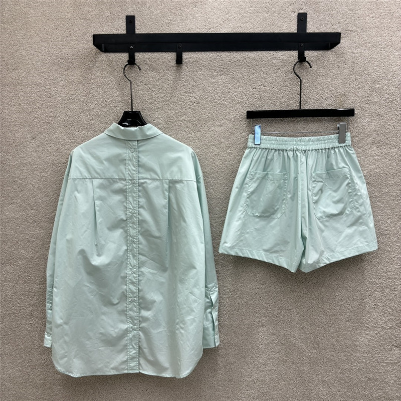 F**di long-sleeved shirt + high-waist casual pants replica clothes