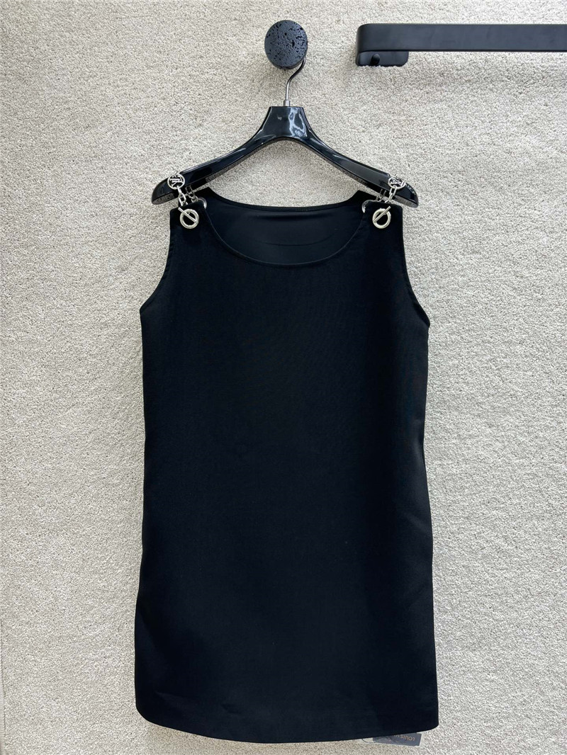 louis vuitton LV logo chain strap shift dress replica clothes