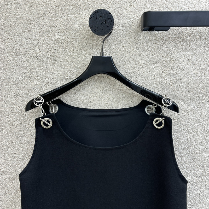 louis vuitton LV logo chain strap shift dress replica clothes
