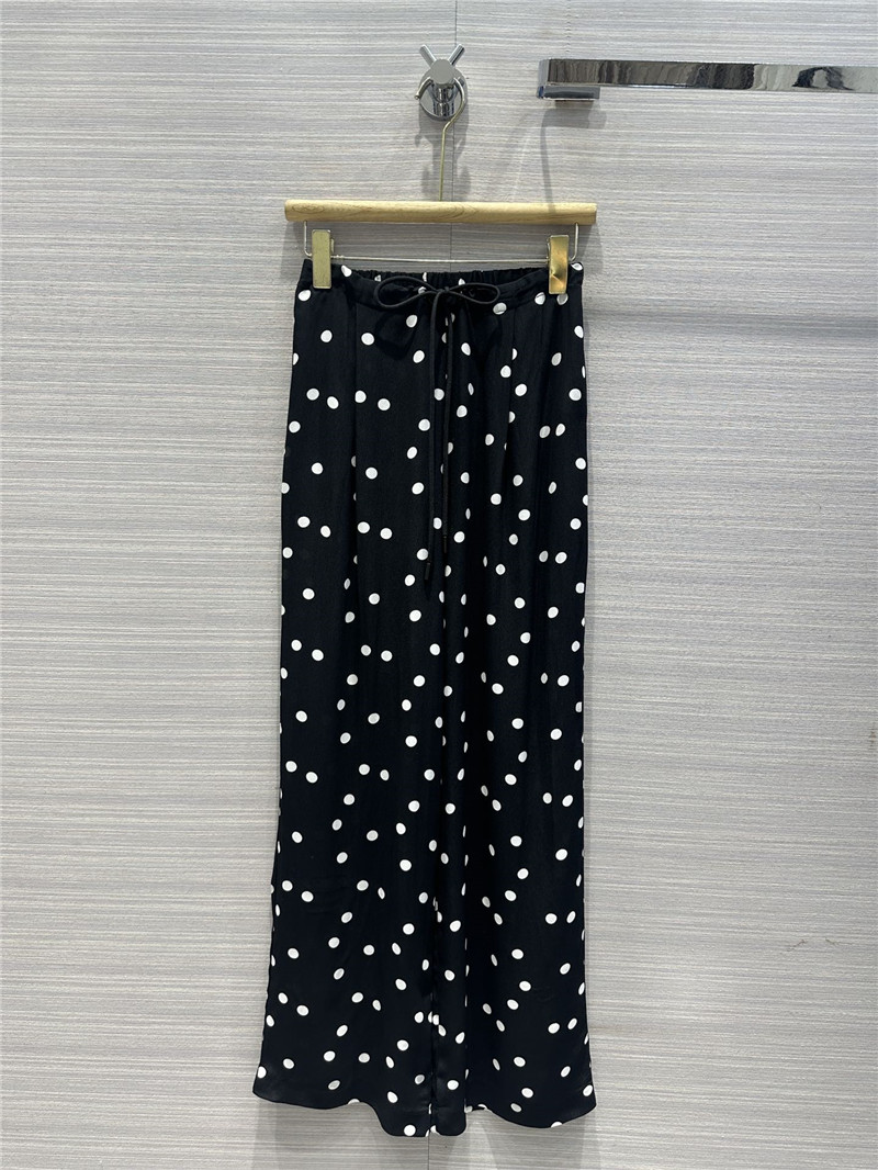 jil sander rayon acetate polka dot pants replica d&g clothing