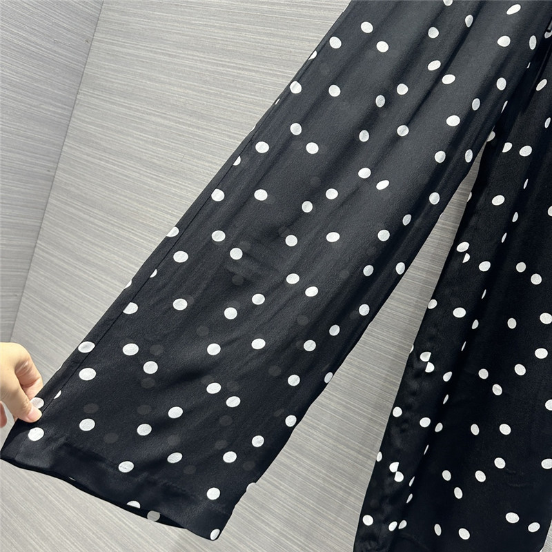 jil sander rayon acetate polka dot pants replica d&g clothing