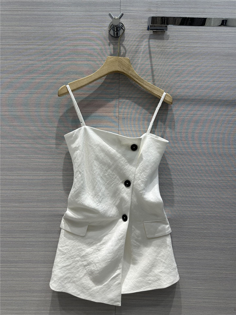 acne studios irregular hem design tube top suspender