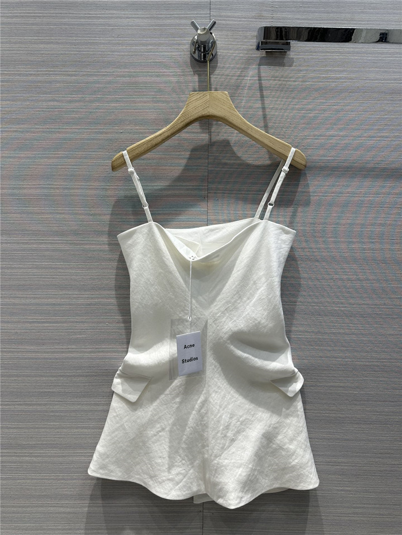 acne studios irregular hem design tube top suspender
