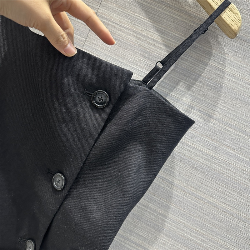 acne studios irregular hem design tube top suspender