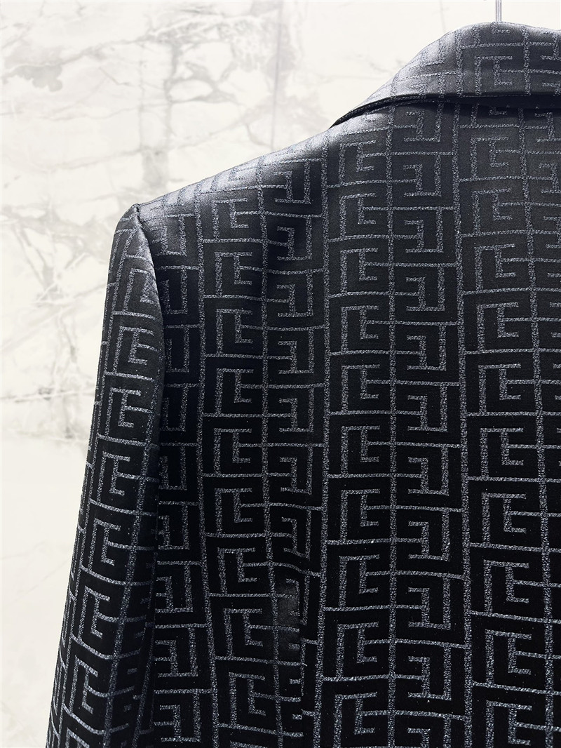 Balmain acetate jacquard small suit replica designer clothes