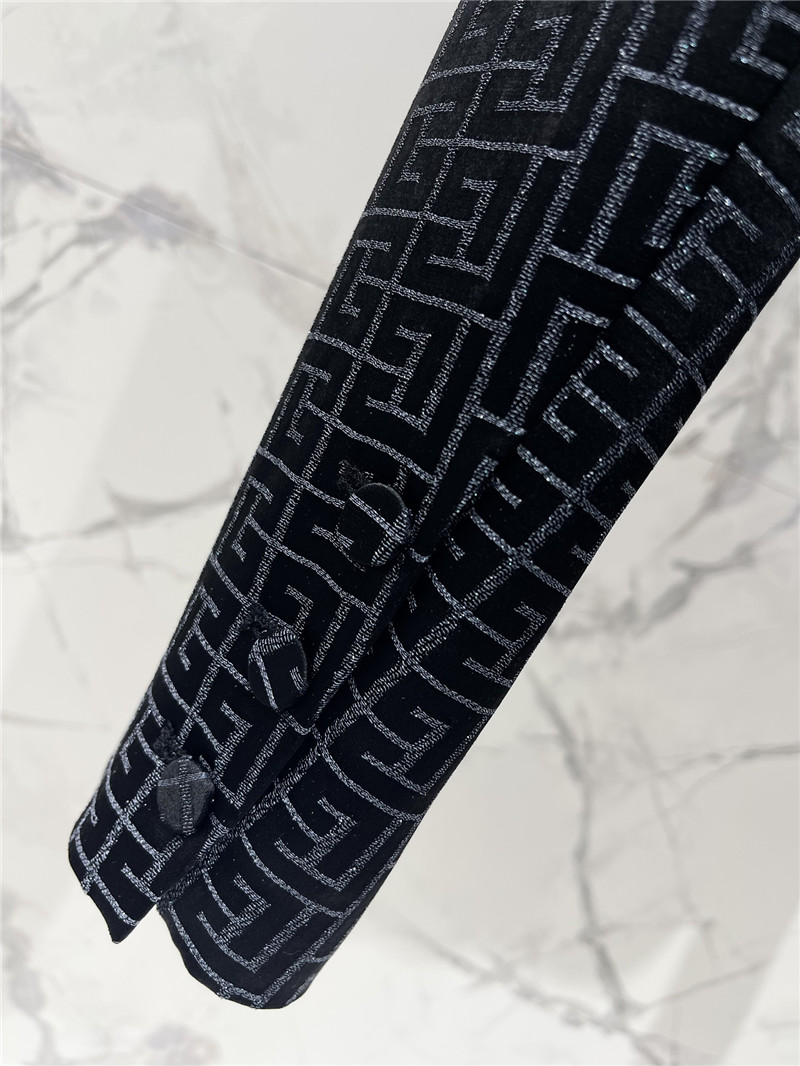 Balmain acetate jacquard small suit replica designer clothes