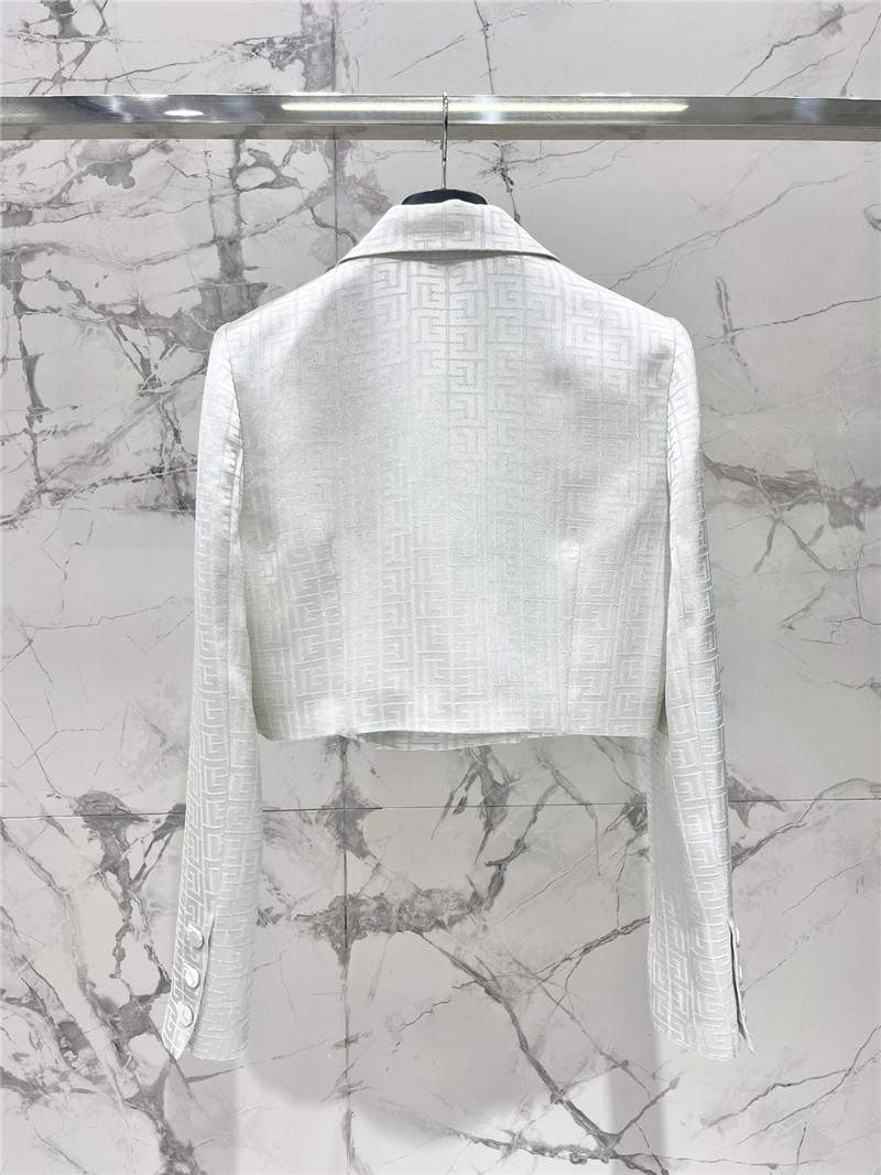 Balmain acetate jacquard small suit replica designer clothes