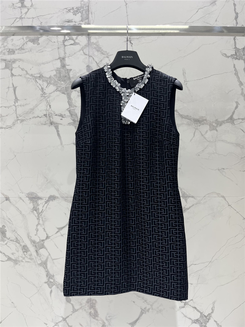 Balmain waist sleeveless dress replica d&g clothing