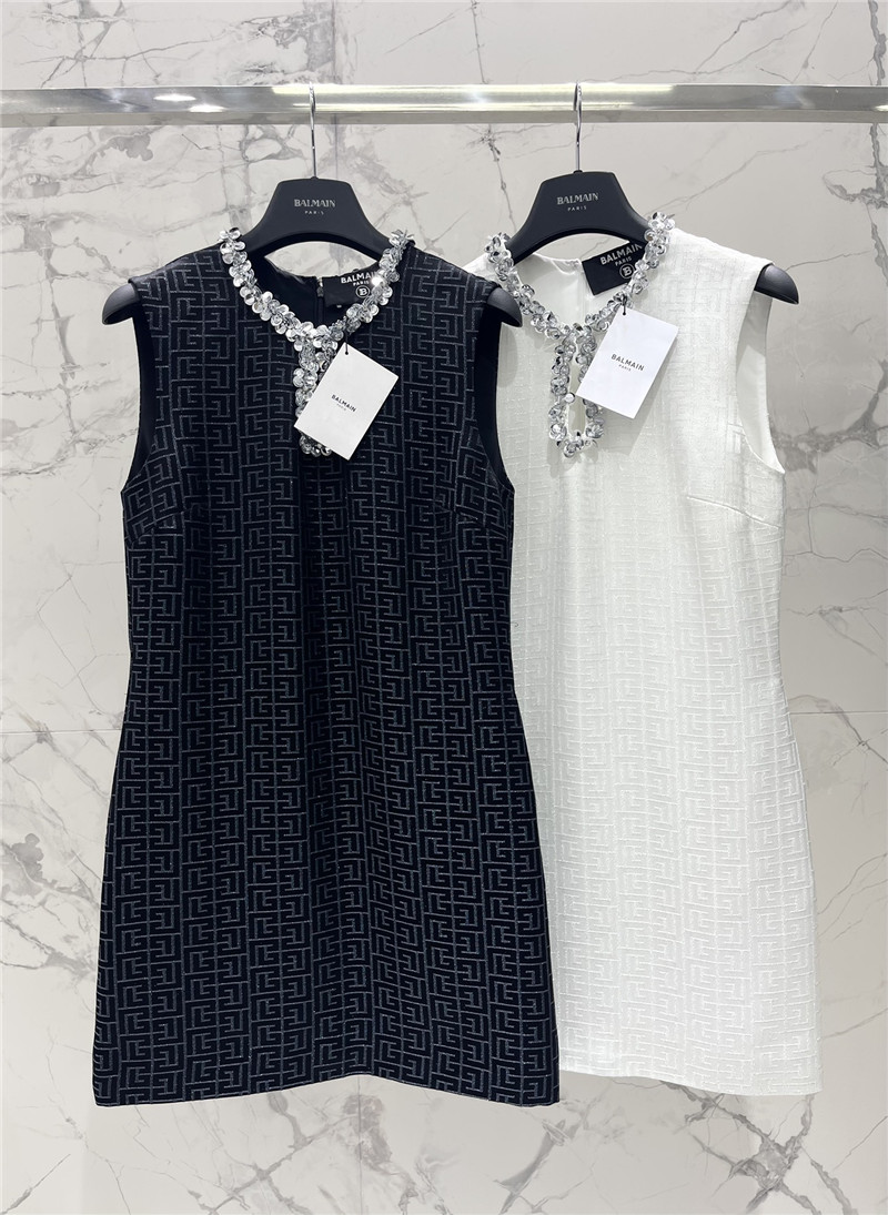 Balmain waist sleeveless dress replica d&g clothing