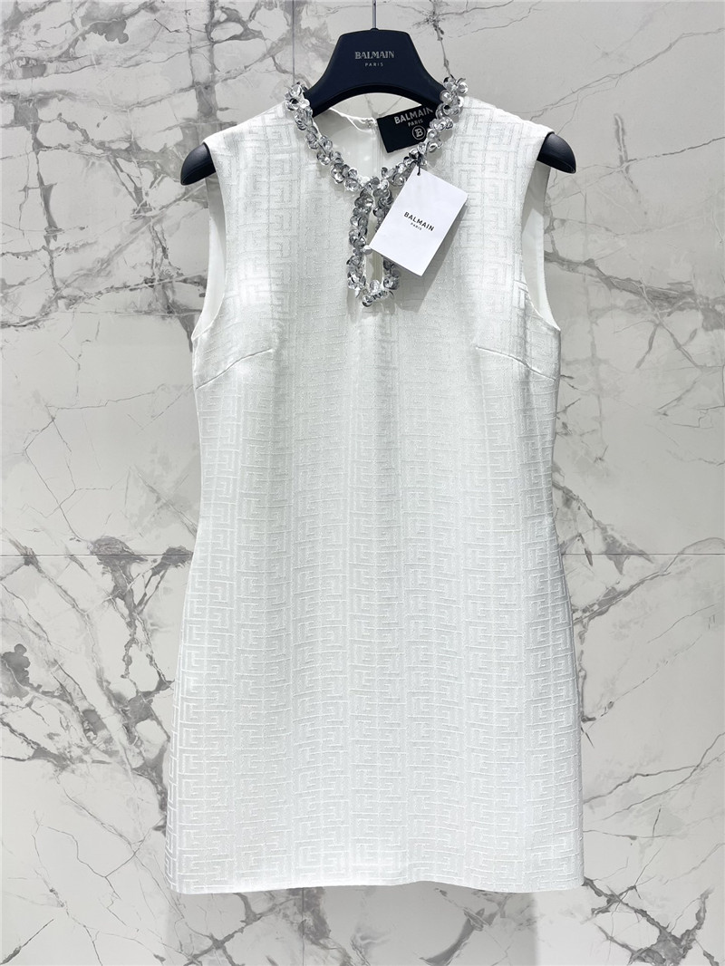 Balmain waist sleeveless dress replica d&g clothing