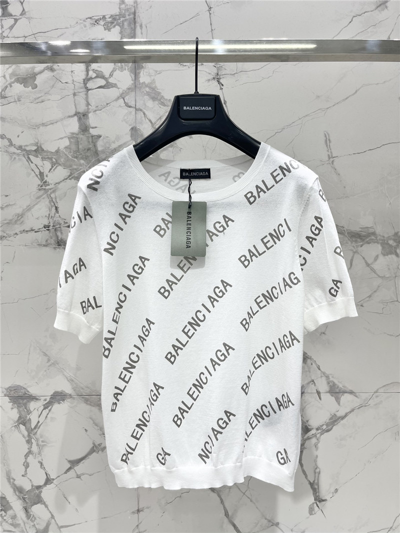 Balenciaga new knitted short-sleeved replica designer clothes