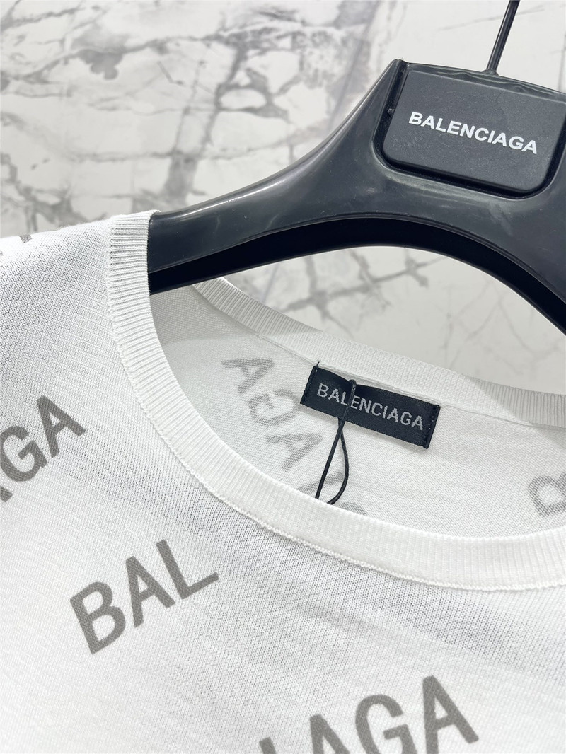 Ba1en*iaga new knitted short-sleeved replica designer clothes