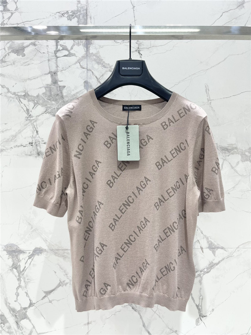 Balenciaga new knitted short-sleeved replica designer clothes
