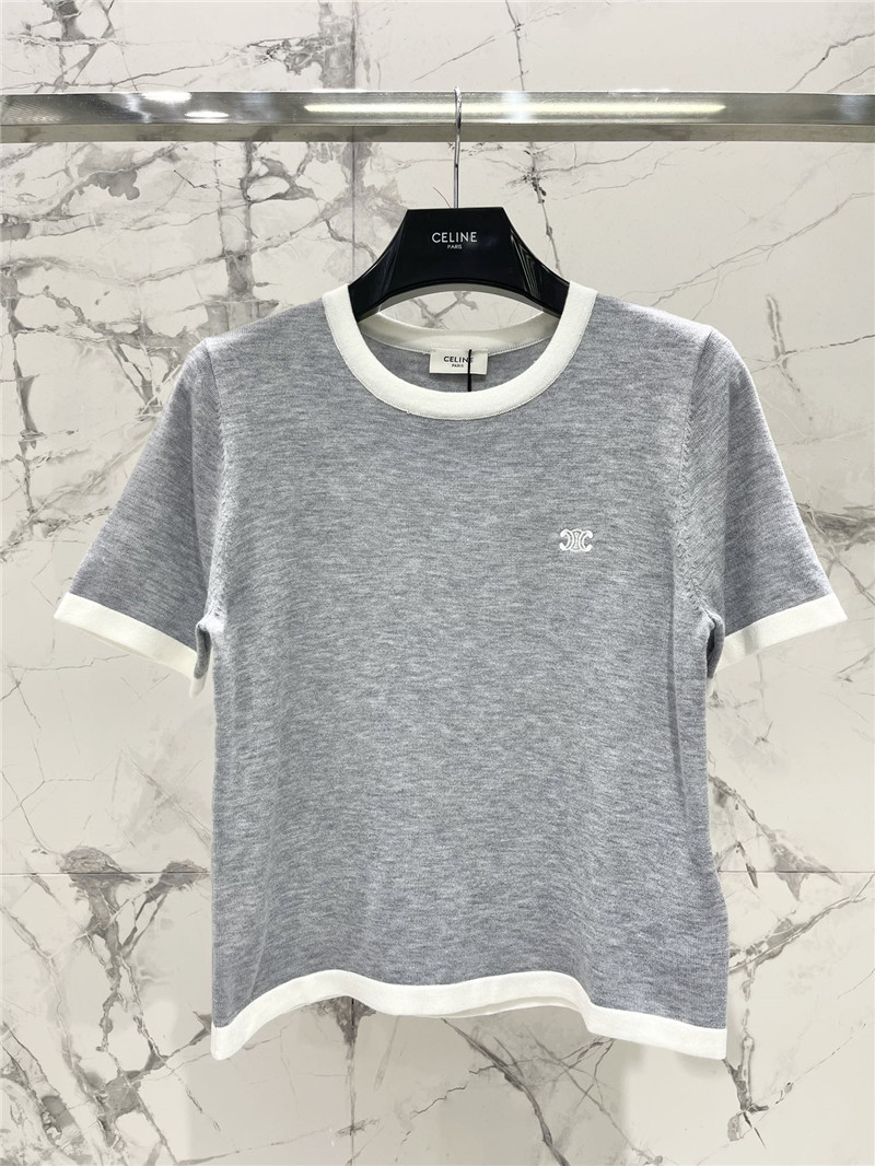 celine contrast color sweater replica d&g clothing