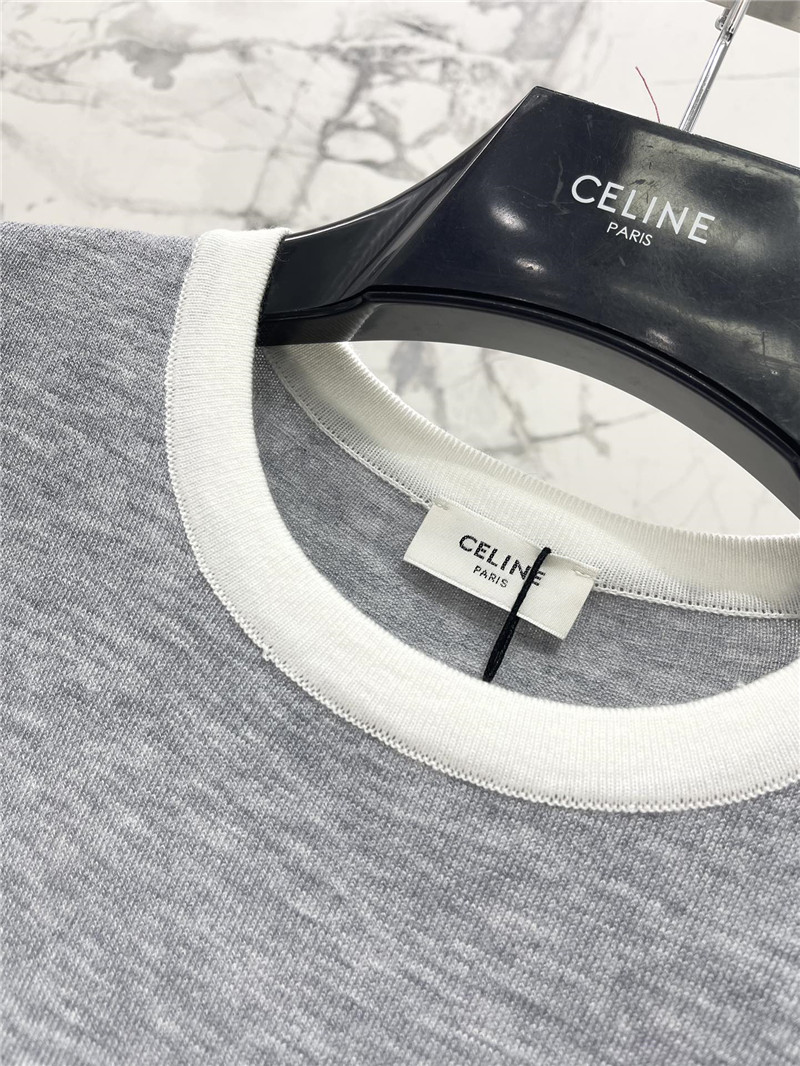 celine contrast color sweater replica d&g clothing