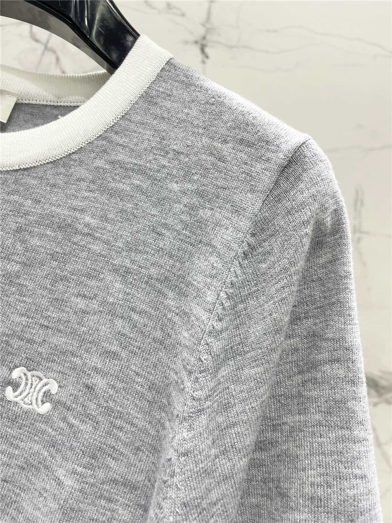 celine contrast color sweater replica d&g clothing