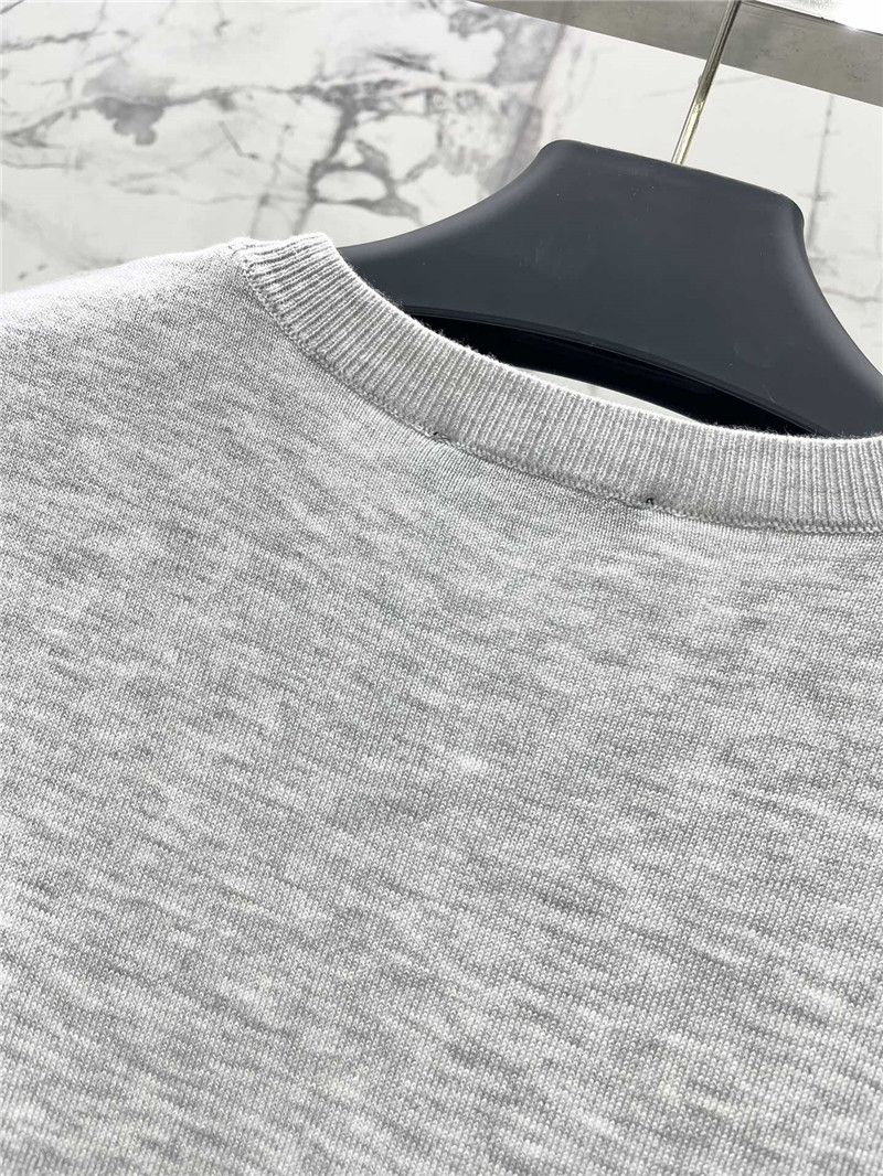 Versace Medusa Plaque Knitted Top grey