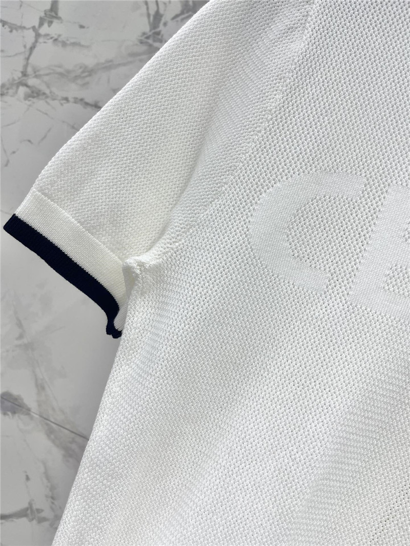 Ce1i*e zip short-sleeve cardigan in white