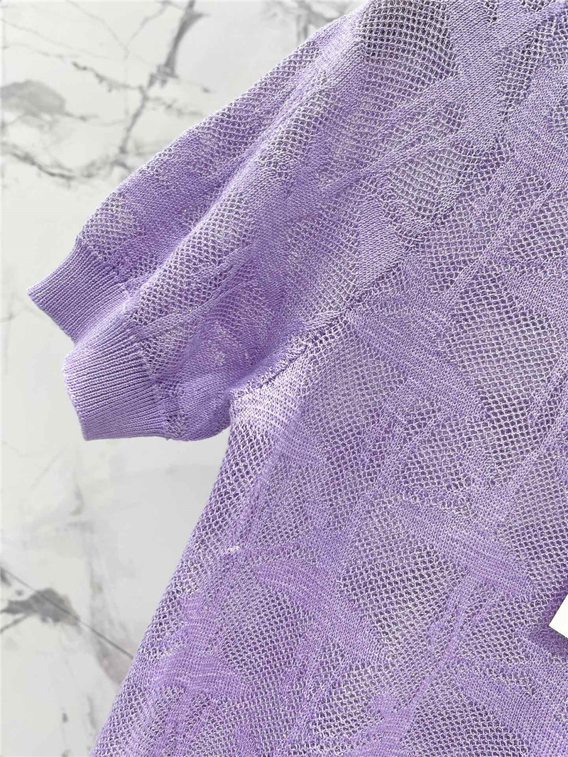 Vanitoo round neck knitted short sleeve replica clothing