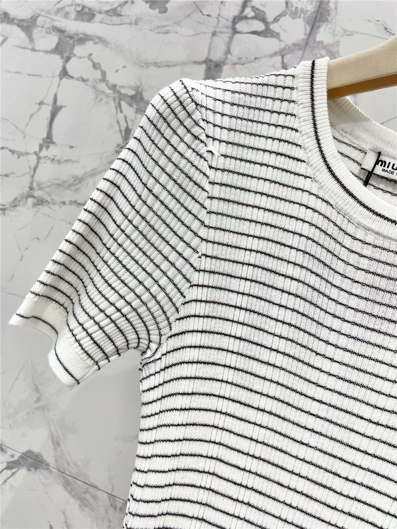 M1um1u short sleeve knitted skirt cheap replica designer clothes