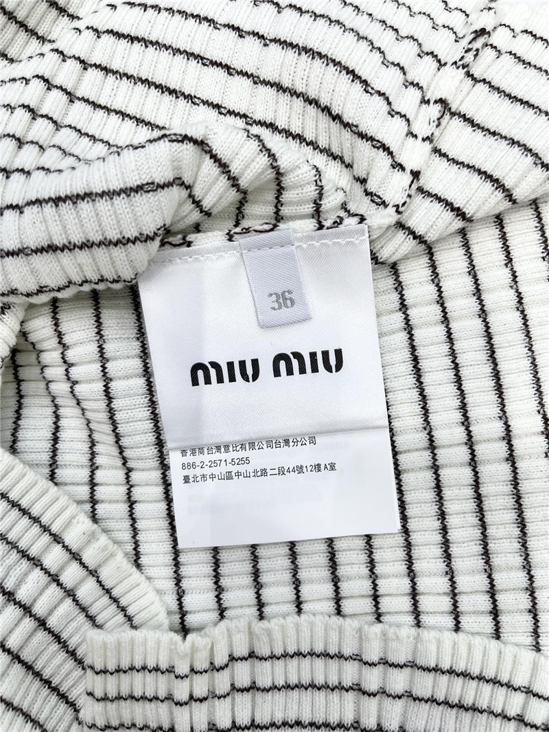 M1um1u short sleeve knitted skirt cheap replica designer clothes