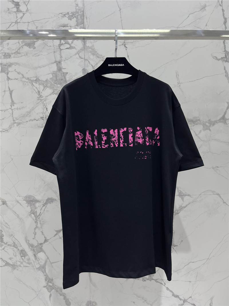 Balenciaga pure cotton round neck short sleeve replica clothing
