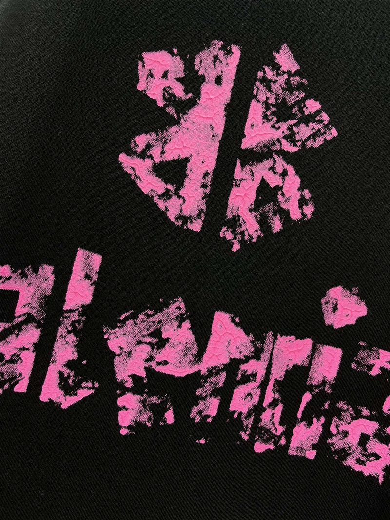 Ba1en*iaga pure cotton round neck short sleeve replica clothing