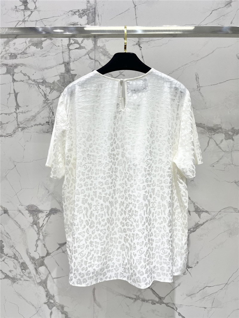 Ch**el silk stretch satin top replica clothing