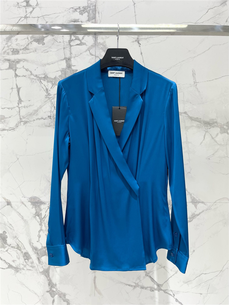 YSL silk shirt cheap designer replica clothes