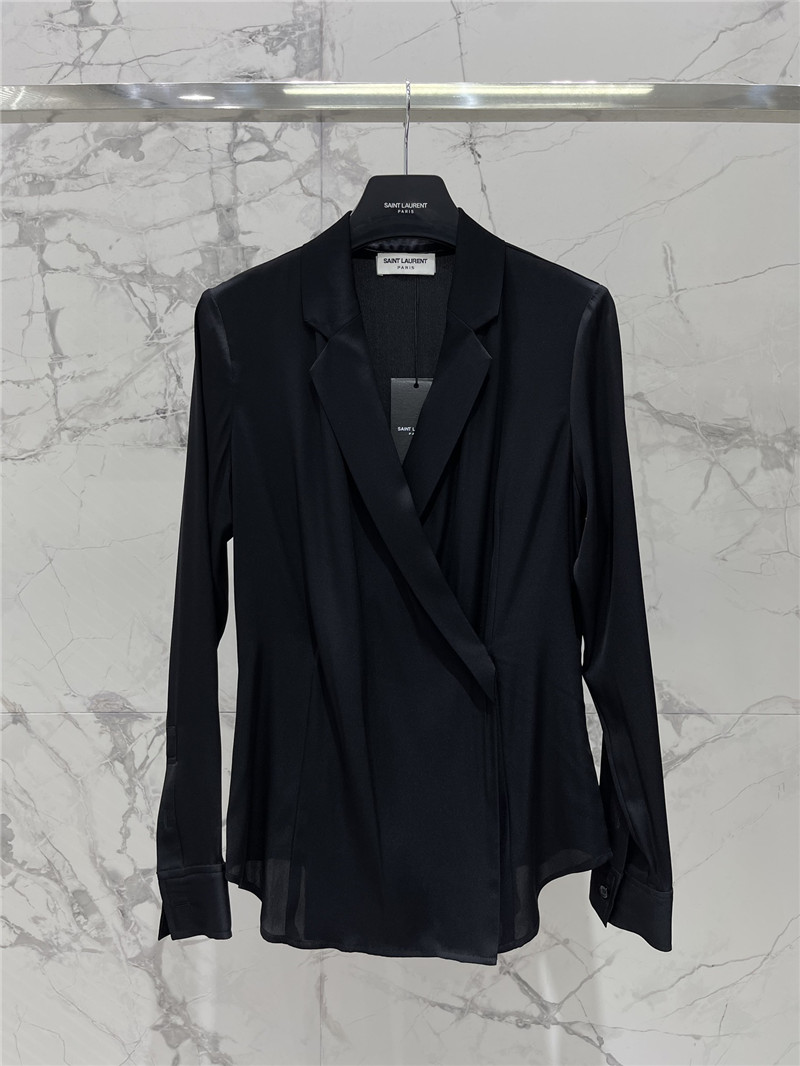 YSL silk shirt cheap designer replica clothes