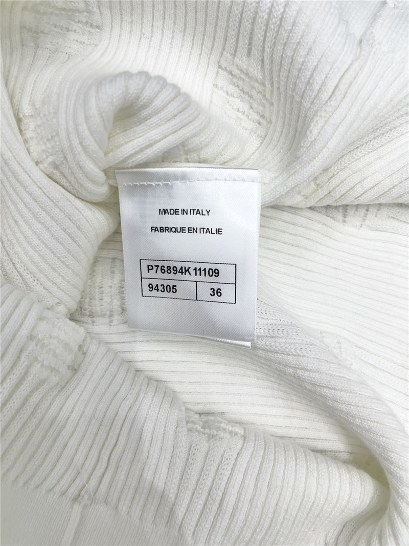 Ch**el three-dimensional crochet knit top replica d&g clothing