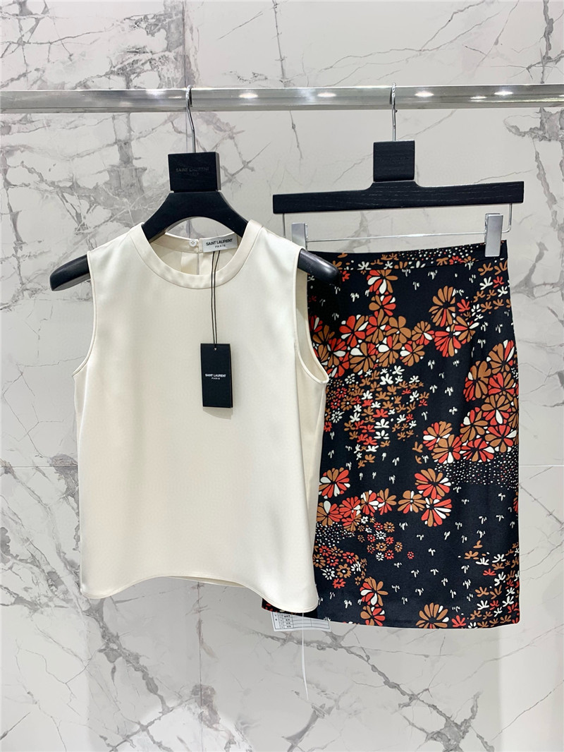 Y51 acetate silk satin top replica designer clothes