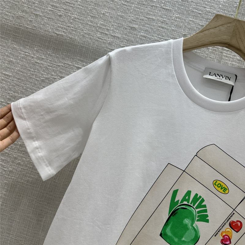 LANVIN printed T-shirt replica d&g clothing