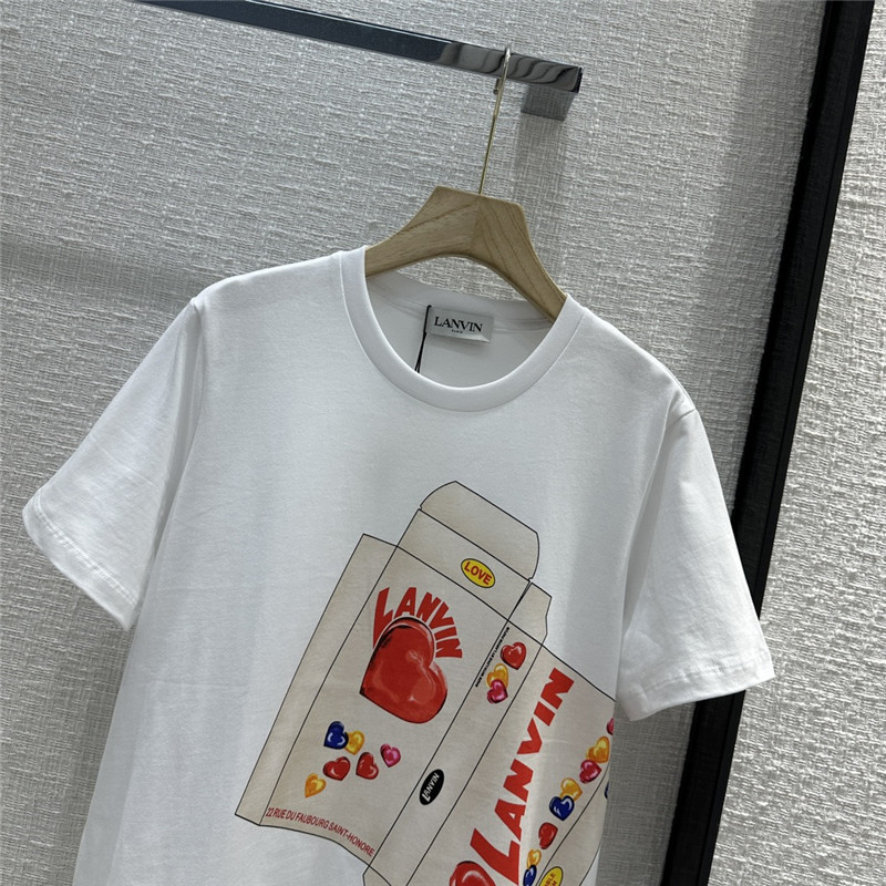 LANVIN printed T-shirt replica d&g clothing
