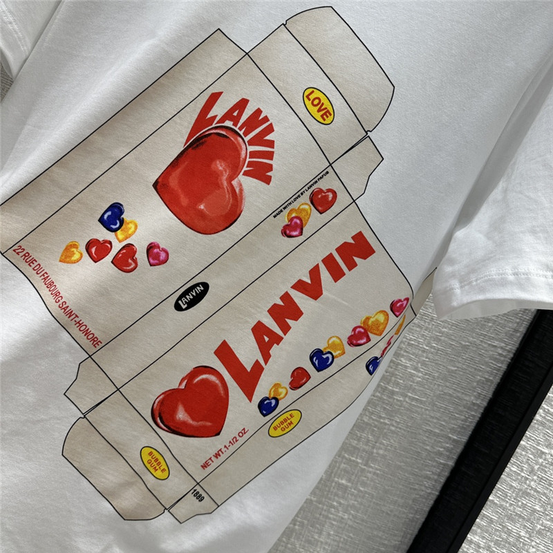 LANVIN printed T-shirt replica d&g clothing