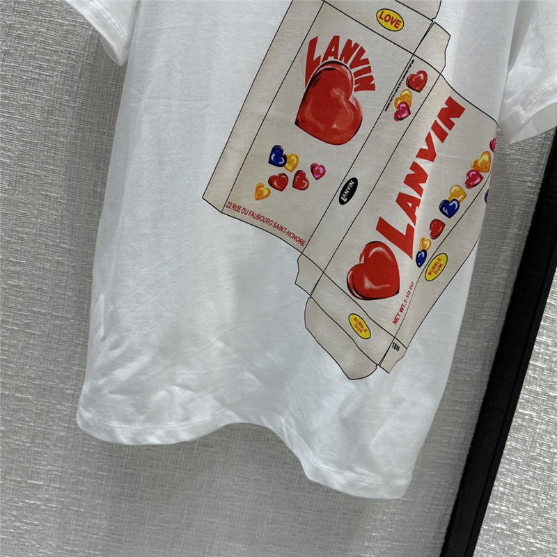LANVIN printed T-shirt replica d&g clothing