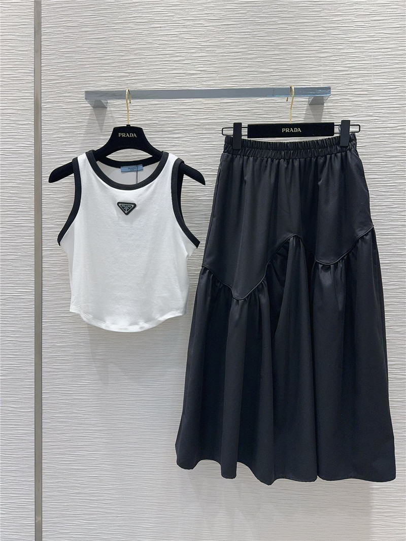 prada color block collision light luxury suit replica d&g clothing