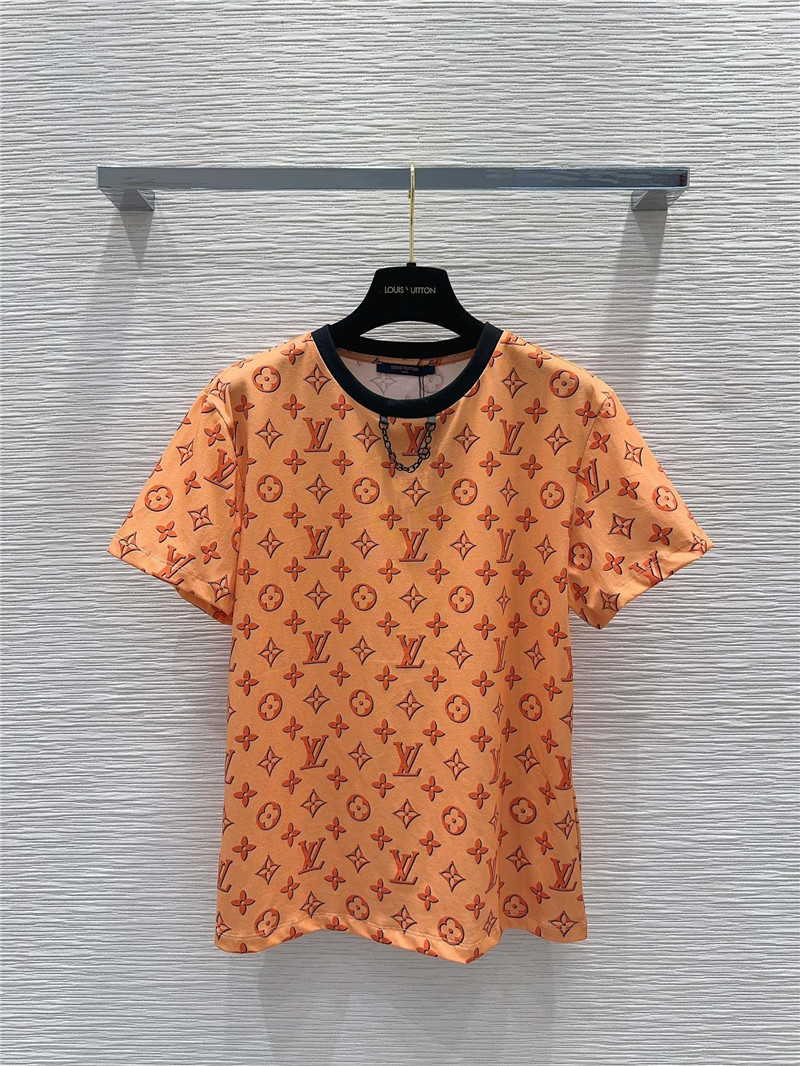 louis vuitton LV recycled presbyopia printed T-shirt replicas clothes