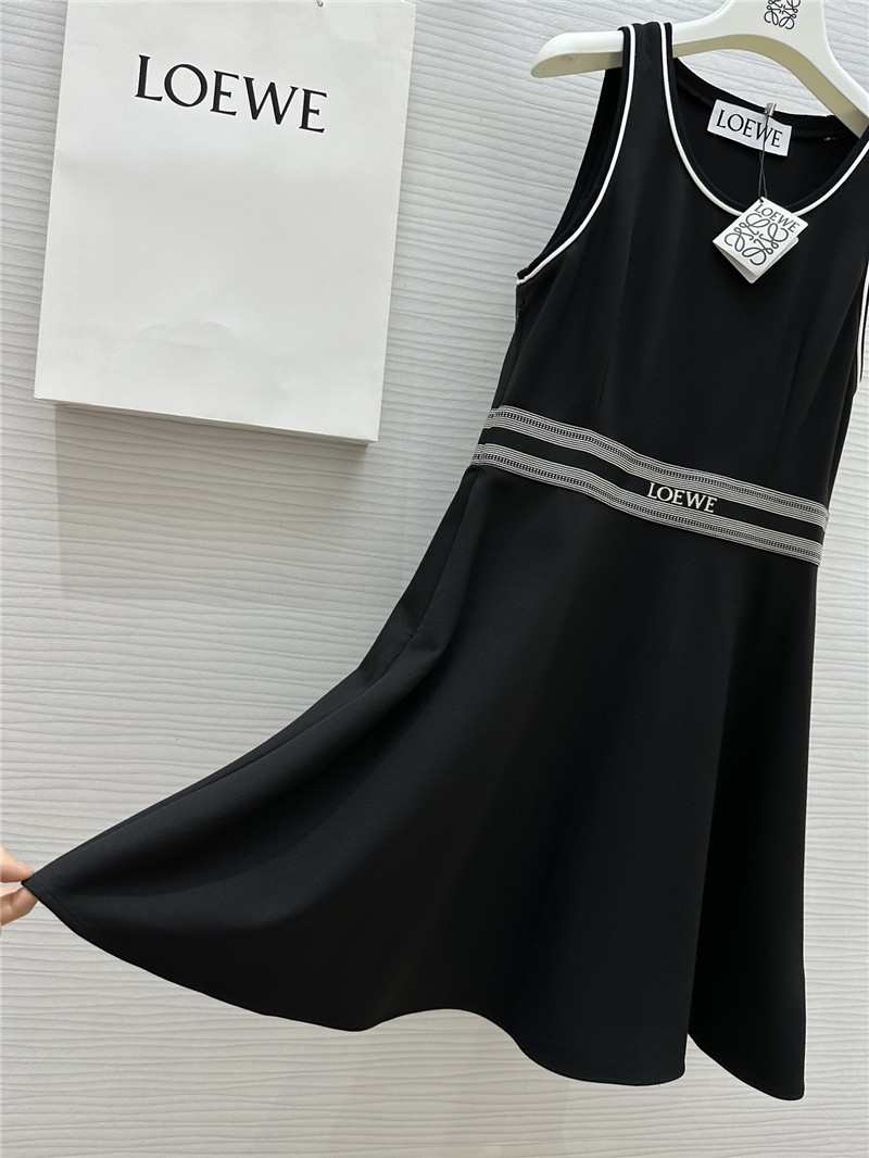 L0ew* logo elastic waist sleeveless dress replica clothing