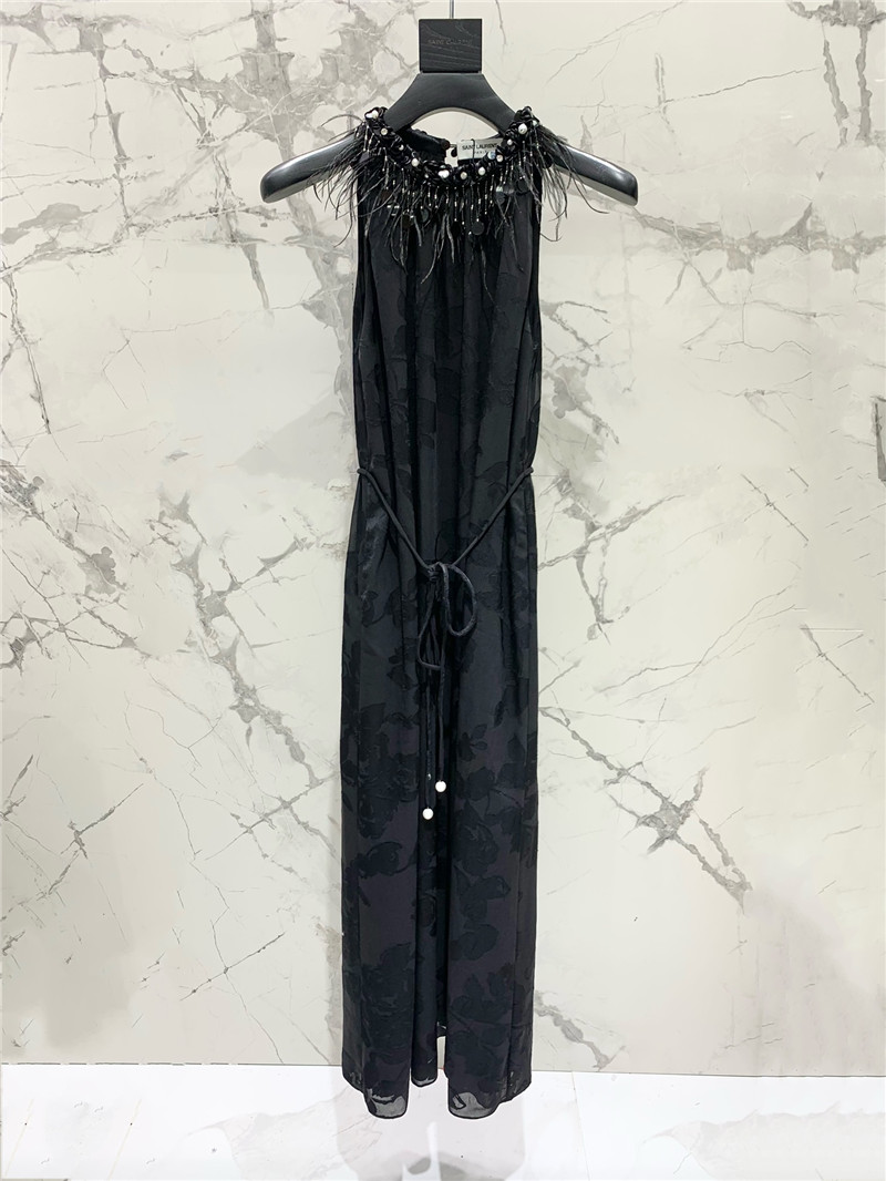 Y51 rayon satin cutout dress replica clothes