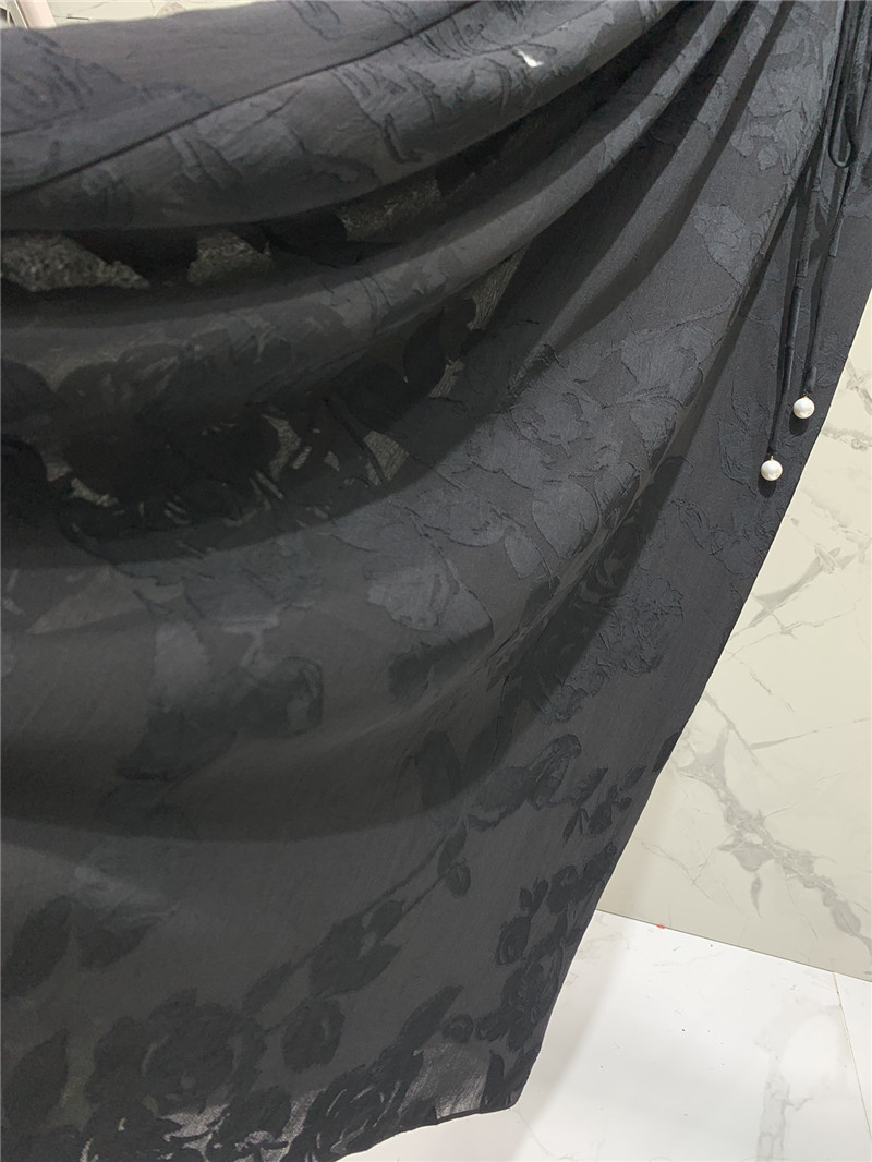 Y51 rayon satin cutout dress replica clothes