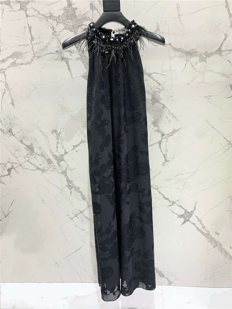 Y51 rayon satin cutout dress replica clothes