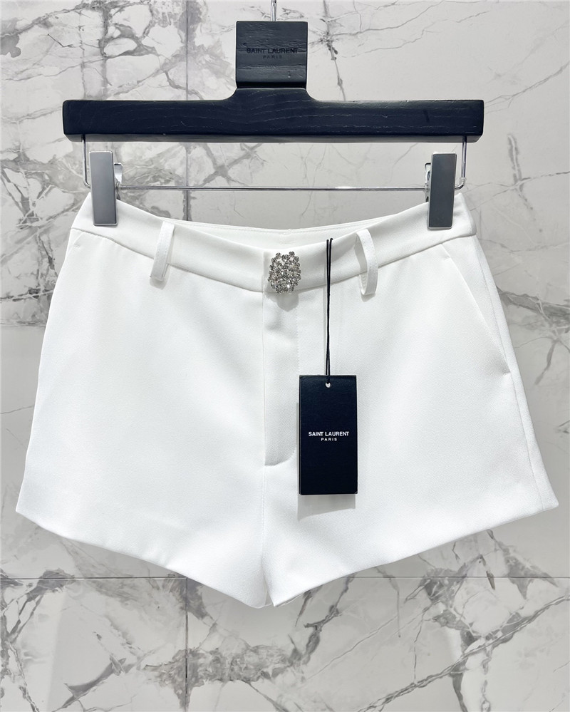 y51 acetate satin D1am0nd button shorts replica d&g clothing