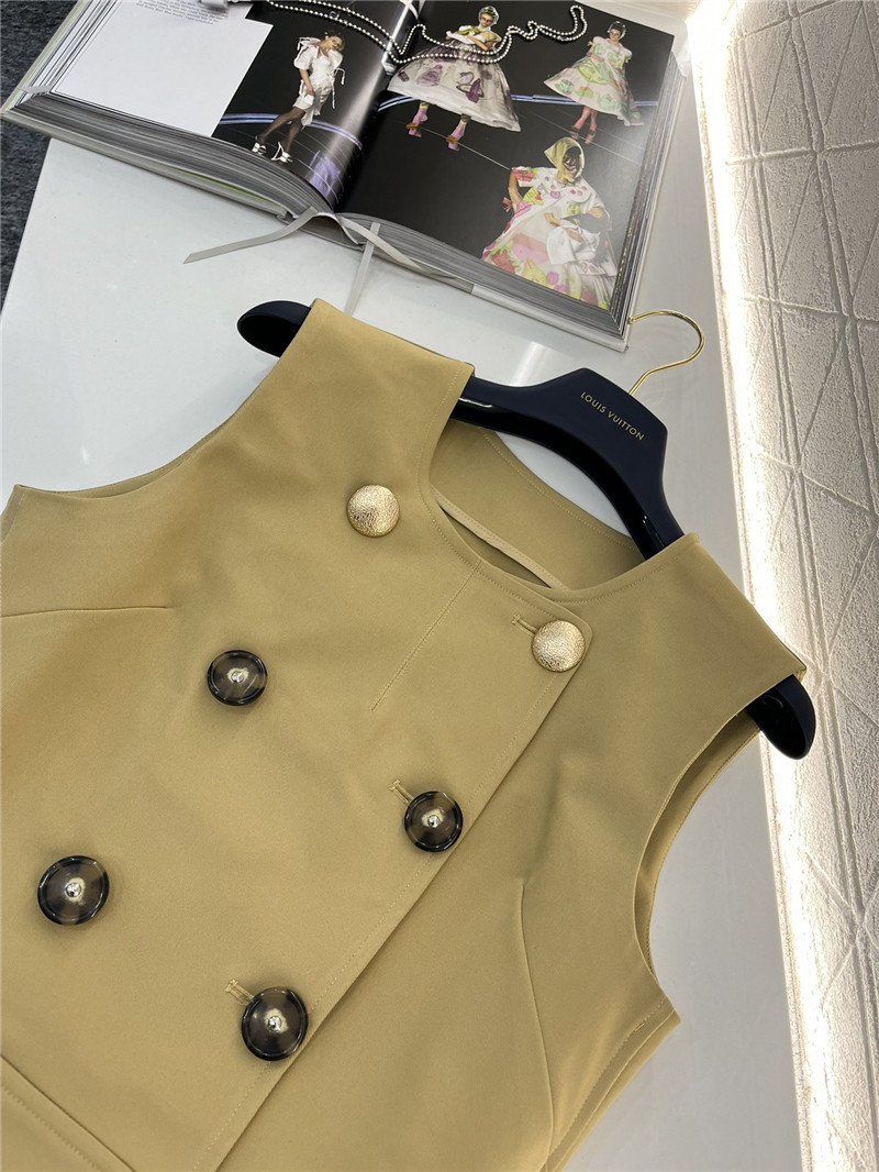 louis vuitton LV double breasted vest replica d&g clothing