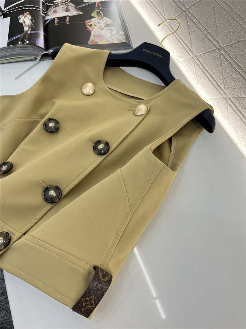 louis vuitton LV double breasted vest replica d&g clothing