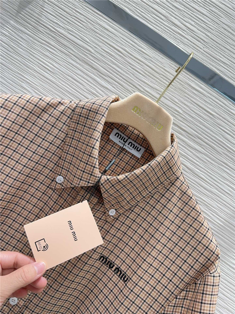 miumiu short sleeve shirt dress replicas clothes