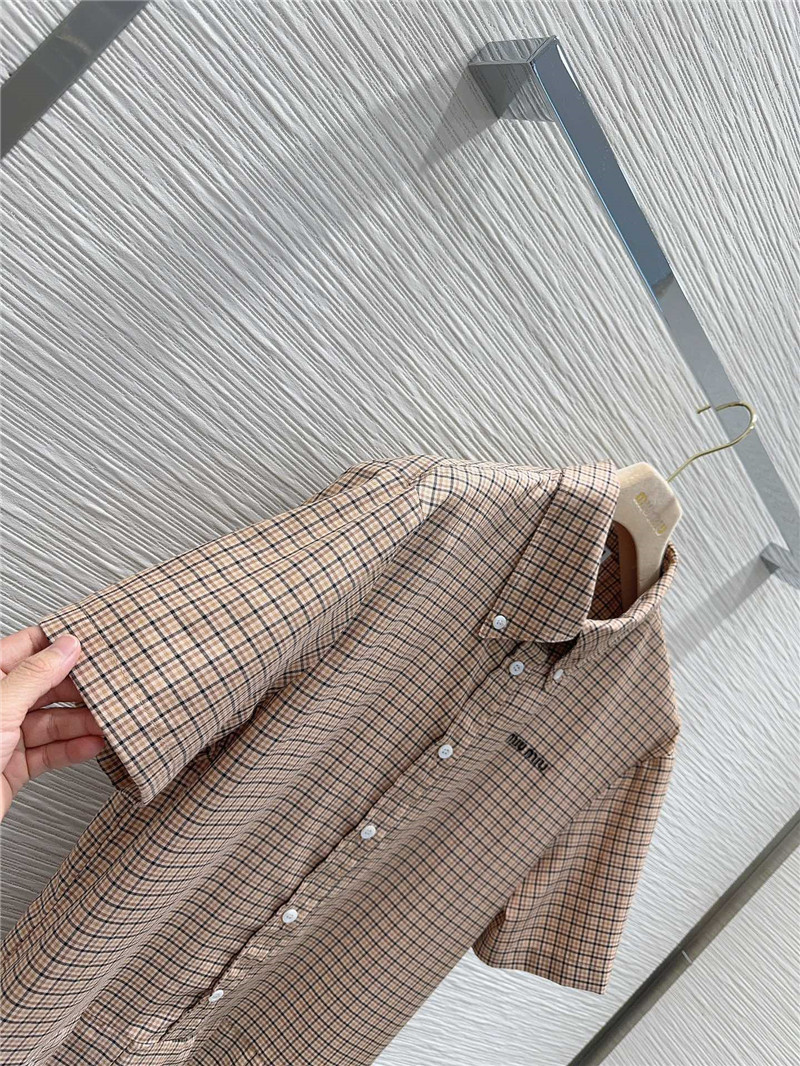 miumiu short sleeve shirt dress replicas clothes